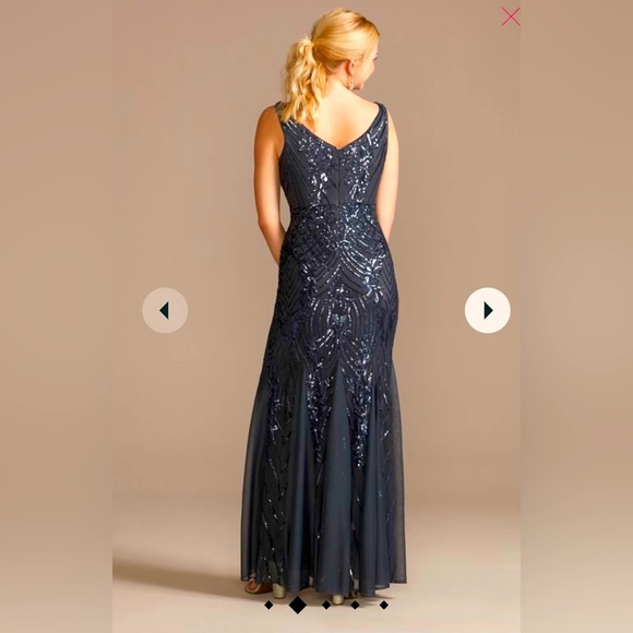 David’s Bridal Galina Signature Sequin Formal Dress size 6 - Picture 2 of 9